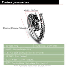 Load image into Gallery viewer, Vintage Sterling Silver Ring Special Dragon Ring