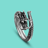 Vintage Sterling Silver Ring Special Dragon Ring