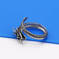 Vintage Sterling Silver Ring Special Dragon Ring