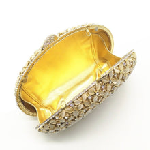 Load image into Gallery viewer, Women Gold Silver Crystals Clutch Bag Evening Clutch
