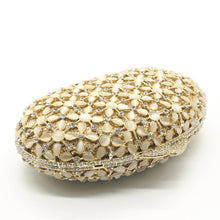 Load image into Gallery viewer, Women Gold Silver Crystals Clutch Bag Evening Clutch