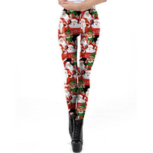 Load image into Gallery viewer, Christmas Leggings Women Sexy High Waist Skinny Leggins Fitness
