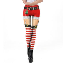 Load image into Gallery viewer, Christmas Leggings Women Sexy High Waist Skinny Leggins Fitness