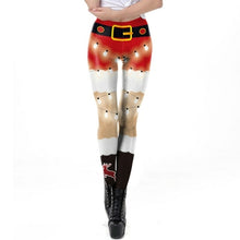 Load image into Gallery viewer, Christmas Leggings Women Sexy High Waist Skinny Leggins Fitness