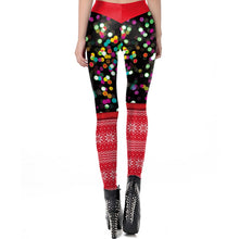 Load image into Gallery viewer, Christmas Leggings Women Sexy High Waist Skinny Leggins Fitness
