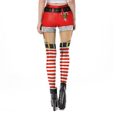 Load image into Gallery viewer, Christmas Leggings Women Sexy High Waist Skinny Leggins Fitness