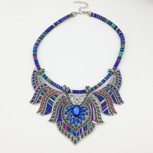 Chunky Bib Statement Torque Choker Bohemia Indian African Egypt Tribal