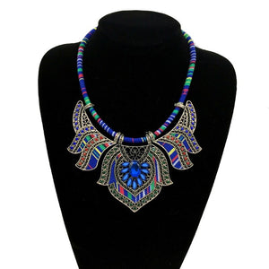 Chunky Bib Statement Torque Choker Bohemia Indian African Egypt Tribal