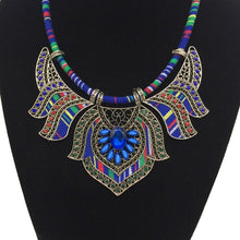 Load image into Gallery viewer, Chunky Bib Statement Torque Choker Bohemia Indian African Egypt Tribal