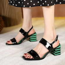 Load image into Gallery viewer, Classic Design Women Sandals Summer Mixed Colors Genuine Leather - Sophornlilly
