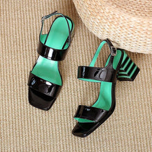 Load image into Gallery viewer, Classic Design Women Sandals Summer Mixed Colors Genuine Leather - Sophornlilly