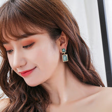 Load image into Gallery viewer, Classic Square earrings female character temperament resin stud