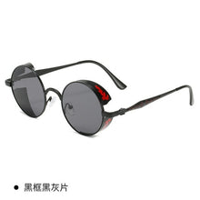 Load image into Gallery viewer, Classic Steampunk Sunglasses Gothic Men And Women Retro Round Glasses