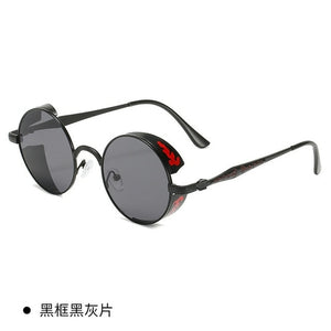 Classic Steampunk Sunglasses Gothic Men And Women Retro Round Glasses