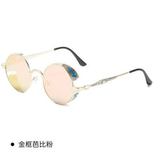 Load image into Gallery viewer, Classic Steampunk Sunglasses Gothic Men And Women Retro Round Glasses