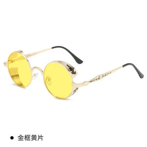 Classic Steampunk Sunglasses Gothic Men And Women Retro Round Glasses