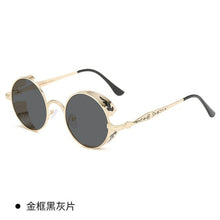 Load image into Gallery viewer, Classic Steampunk Sunglasses Gothic Men And Women Retro Round Glasses