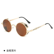 Load image into Gallery viewer, Classic Steampunk Sunglasses Gothic Men And Women Retro Round Glasses