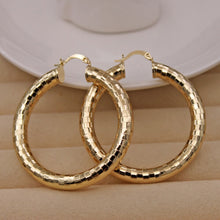 Load image into Gallery viewer, Classic Trendy Eardrop Round Gold Earring Hoop Earrings
