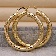 Load image into Gallery viewer, Classic Trendy Eardrop Round Gold Earring Hoop Earrings