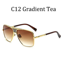 Load image into Gallery viewer, Classic luxury Brand Square men's designer Large frame pilot