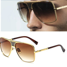 Load image into Gallery viewer, Classic luxury Brand Square men's designer Large frame pilot