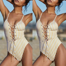 Load image into Gallery viewer, Classical Women Sexy Striped Bikini Push-Up Padded