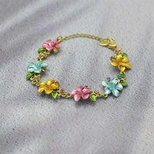 Load image into Gallery viewer, bracelet vintage jewelry gold plated hollow flower female - Sophornlilly