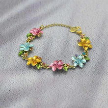 Load image into Gallery viewer, bracelet vintage jewelry gold plated hollow flower female - Sophornlilly