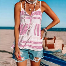 Load image into Gallery viewer, Clothing Summer Women Color Printing Chiffon Beach Striped - Sophornlilly