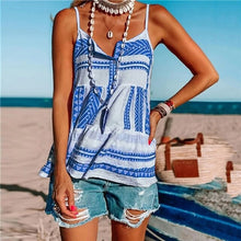 Load image into Gallery viewer, Clothing Summer Women Color Printing Chiffon Beach Striped - Sophornlilly