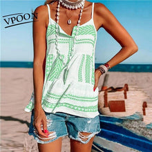 Load image into Gallery viewer, Clothing Summer Women Color Printing Chiffon Beach Striped - Sophornlilly