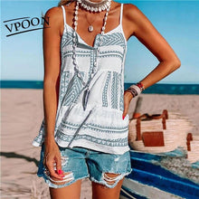 Load image into Gallery viewer, Clothing Summer Women Color Printing Chiffon Beach Striped - Sophornlilly