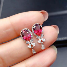 Load image into Gallery viewer, CoLife Jewelry 925 Silver Garnet Jewelry for Party 6mm*8mm Natural - Sophornlilly