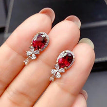 Load image into Gallery viewer, CoLife Jewelry 925 Silver Garnet Jewelry for Party 6mm*8mm Natural - Sophornlilly