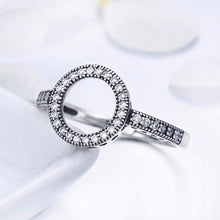 Load image into Gallery viewer, 100% 925 Sterling Silver Rings Clear CZ Circle - Sophornlilly