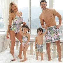 Load image into Gallery viewer, Colorful Flower Family Matching Children Swimsuits Summer Beach