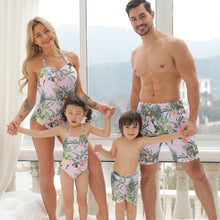 Load image into Gallery viewer, Colorful Flower Family Matching Children Swimsuits Summer Beach