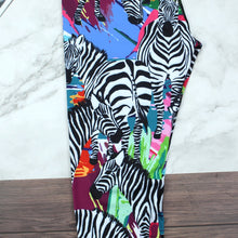 Load image into Gallery viewer, Colorful Zebra Printed Leggings Women Fitness Gym Sport Pants Girls
