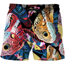 Load image into Gallery viewer, Colorful animal print beach board shorts funny 3D printed mens casual