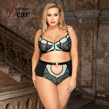 Load image into Gallery viewer, Sexy Lingerie 2Pcs Pink High Waist Push Up Underwear For