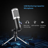 Condenser Microphone Usb Computer Microphone For Youtube Podcast