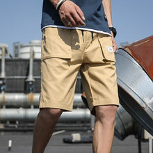 Load image into Gallery viewer, Cotton Shorts Men Summer Fashion Shorts Multi Pockets Bermudas Male