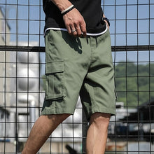 Load image into Gallery viewer, Cotton Shorts Men Summer Fashion Shorts Multi Pockets Bermudas Male