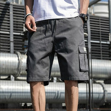Load image into Gallery viewer, Cotton Shorts Men Summer Fashion Shorts Multi Pockets Bermudas Male