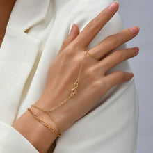 Load image into Gallery viewer, Creative Butterfly Link Chain Bracelet Connected Finger Ring Bangle