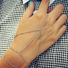 Load image into Gallery viewer, Creative Butterfly Link Chain Bracelet Connected Finger Ring Bangle