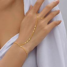 Load image into Gallery viewer, Creative Butterfly Link Chain Bracelet Connected Finger Ring Bangle