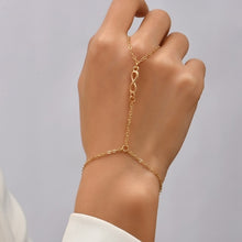 Load image into Gallery viewer, Creative Butterfly Link Chain Bracelet Connected Finger Ring Bangle