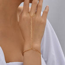 Load image into Gallery viewer, Creative Butterfly Link Chain Bracelet Connected Finger Ring Bangle